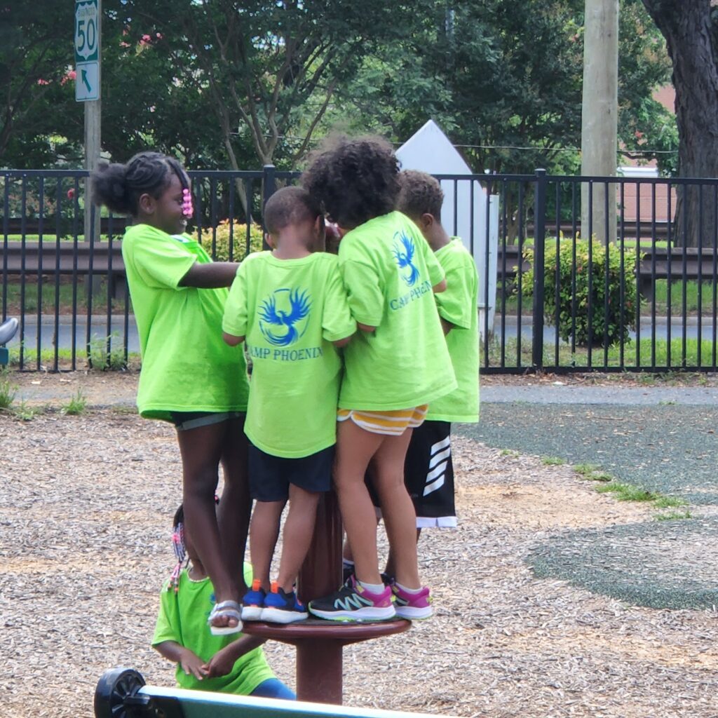 kids on a wheel